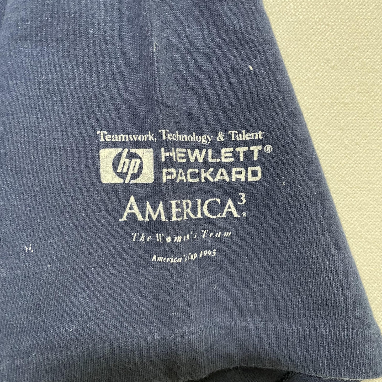 Vintage 1995 Americas Cup Shirt Mens Large Blue Womens Team USA Rare 90s
