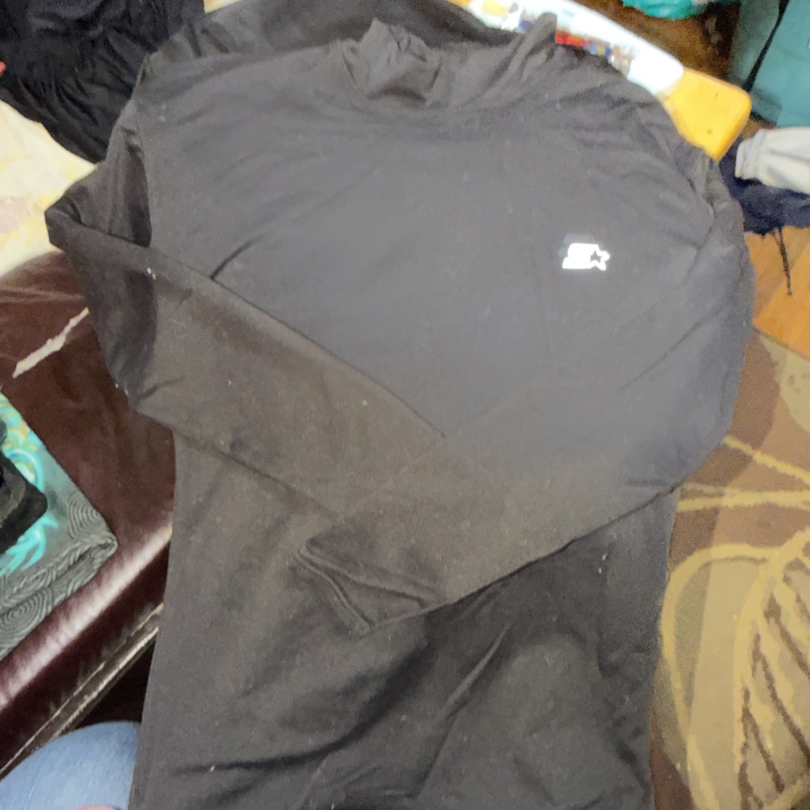 Men&rsquo;s Starter M (38/40) Compression Shirt (Black) Starter Long Sleeve Used Nice