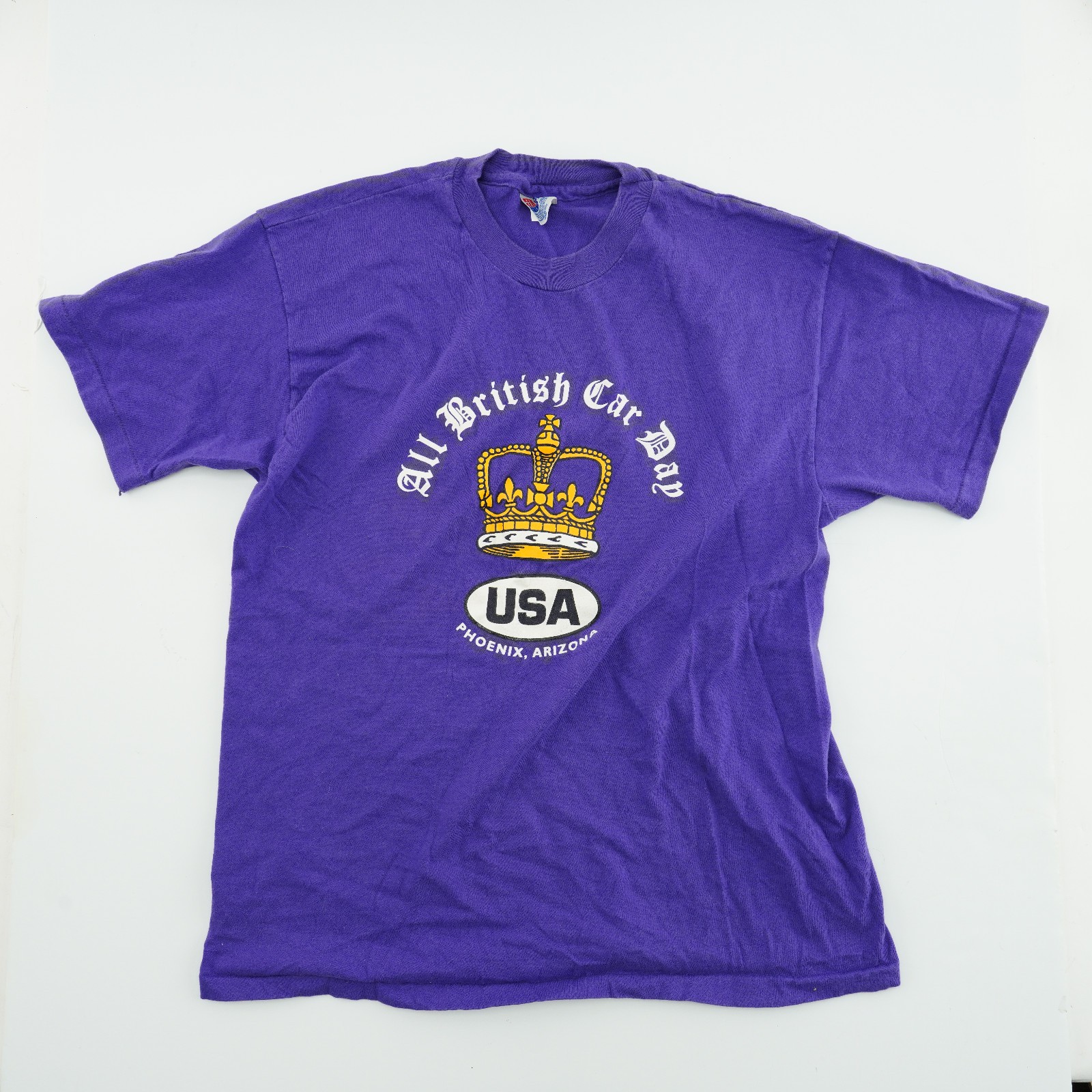 Auto Racing Club Vintage T-Shirt British Race Cars Tee UK Fans phoenix az rare