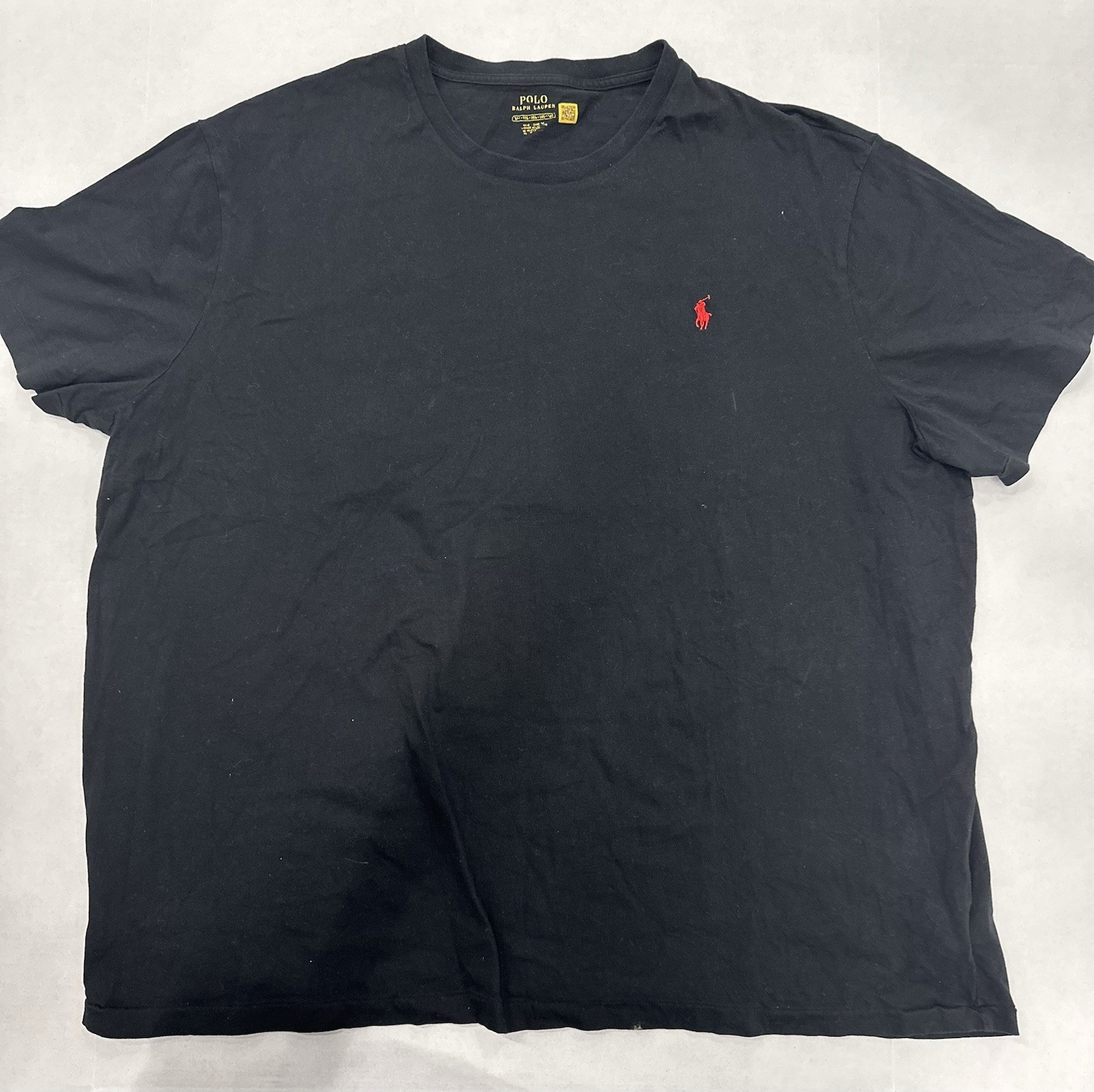 Polo Ralph Lauren T-Shirt Men’s Size 3XL. Black W/Red Horse Logo