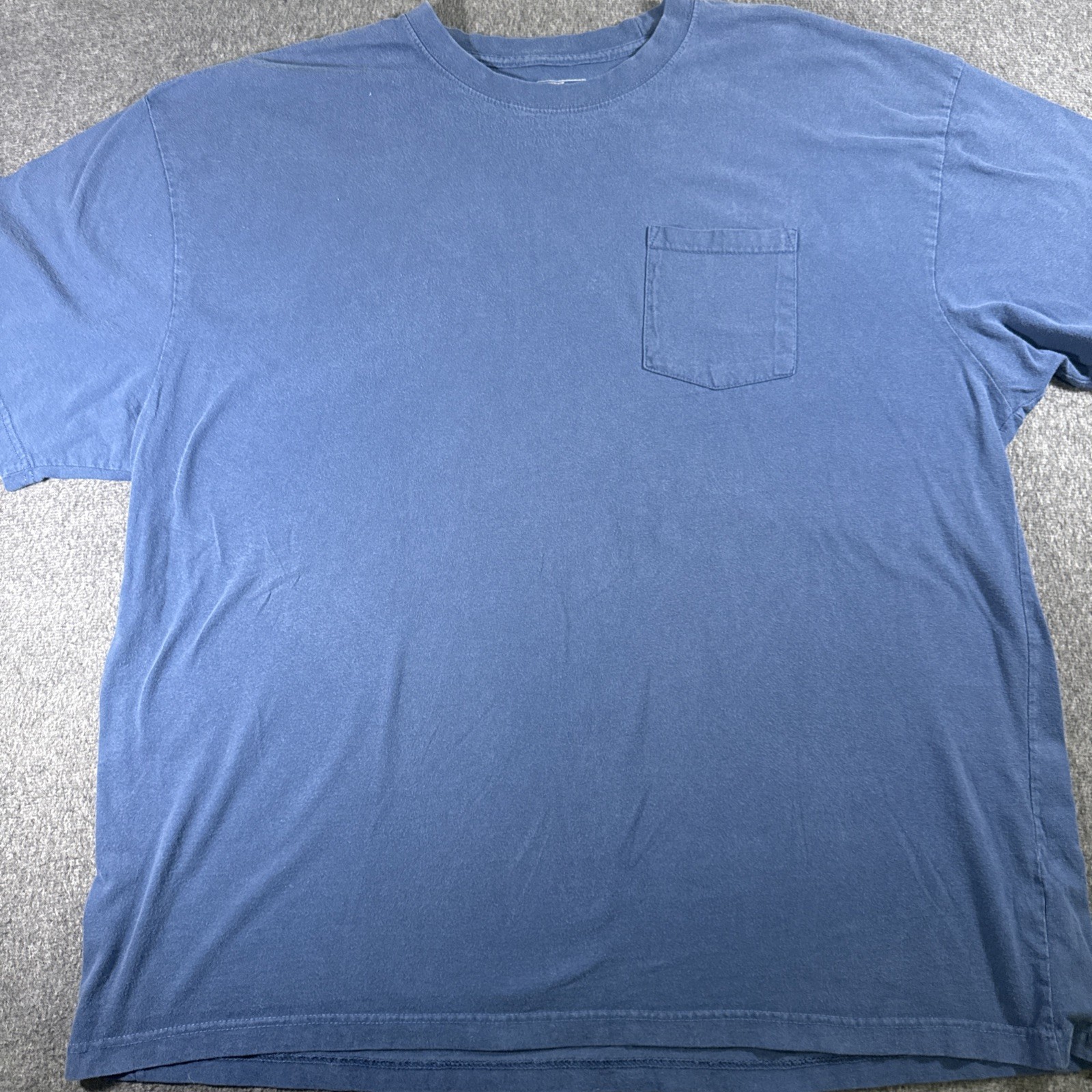 Genuine Dickies T-shirt Men 3XL Blue Solid 100% Cotton Work Utility Pocket