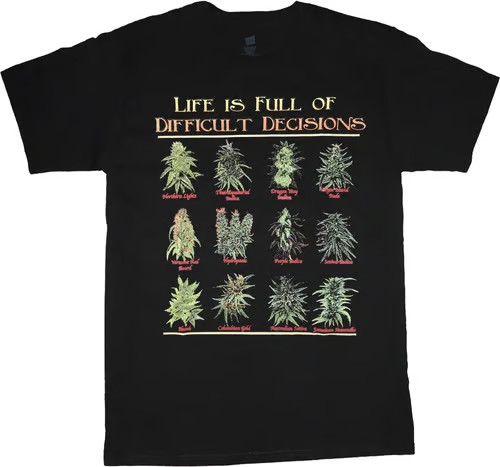Funny Weed Pot 420 T-shirt Mens Stoner Gifts Cannabis Accessories Clothing