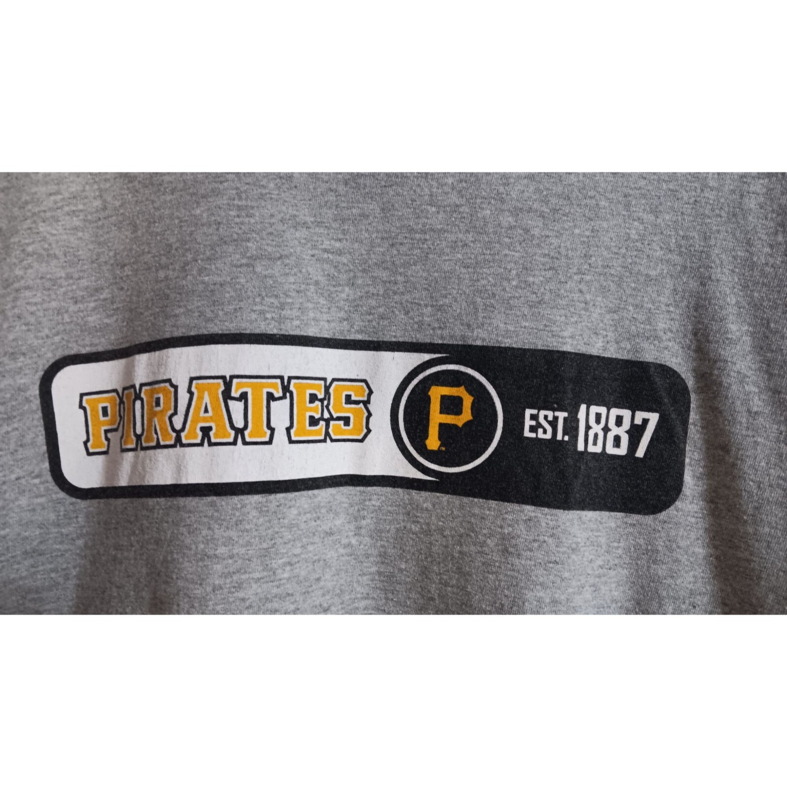 Fruit of the Loom XL Grey Pittsburgh Pirates Promo PNC Baseball Casual T-Shirt