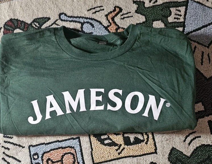 Jameson Irish Whiskey T-Shirt Adult Large Unisex Cotton Dark/Forrest Green