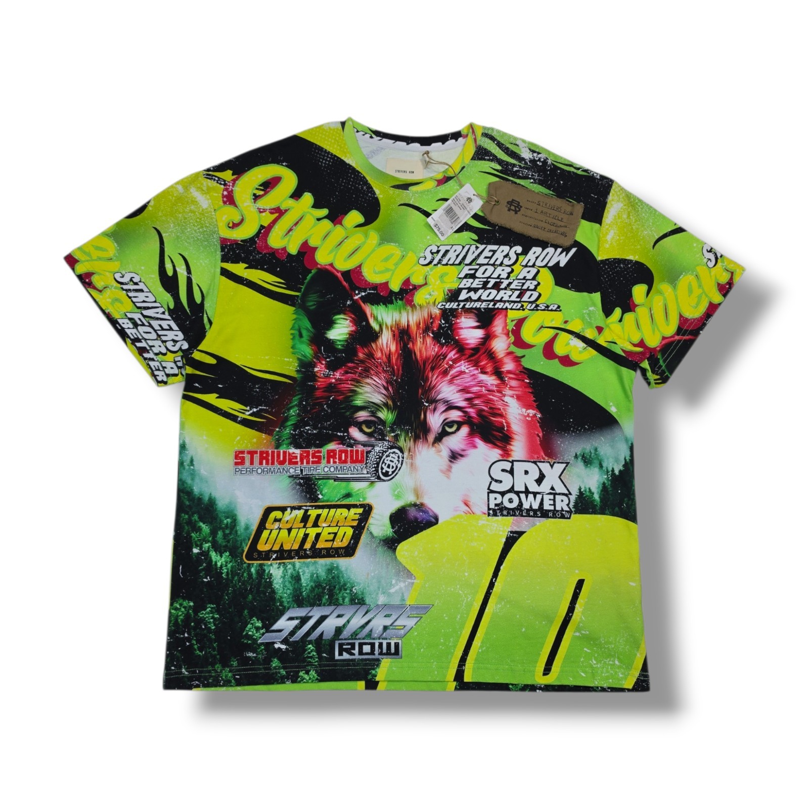 Strivers Row Multi Color All Over Print Hook Clay SS T-Shirt Men&rsquo;s XL