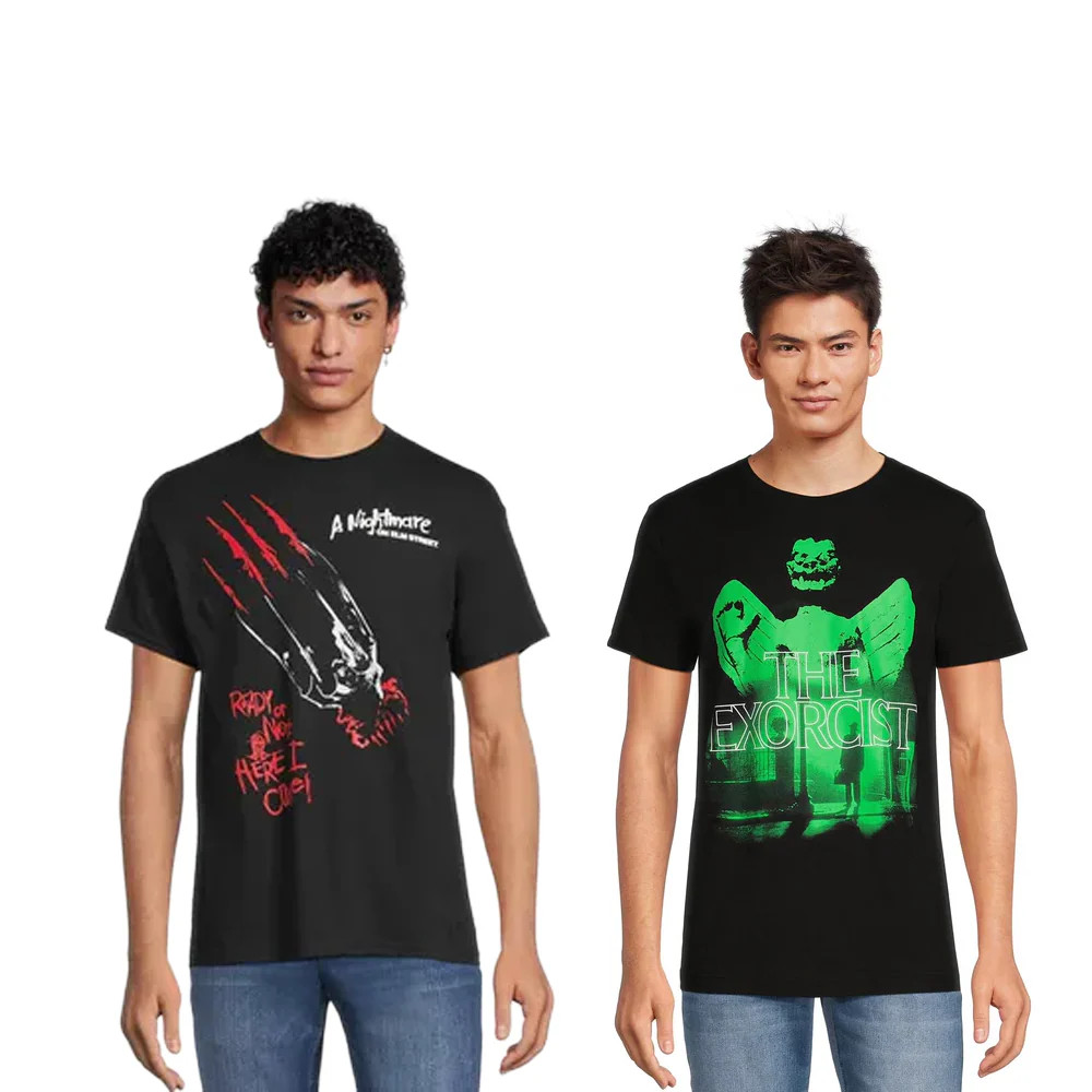 Men&rsquo;s Tee Themed Graphic T-Shirt 2-Pack Bundle | Choose Your Vibe & Size