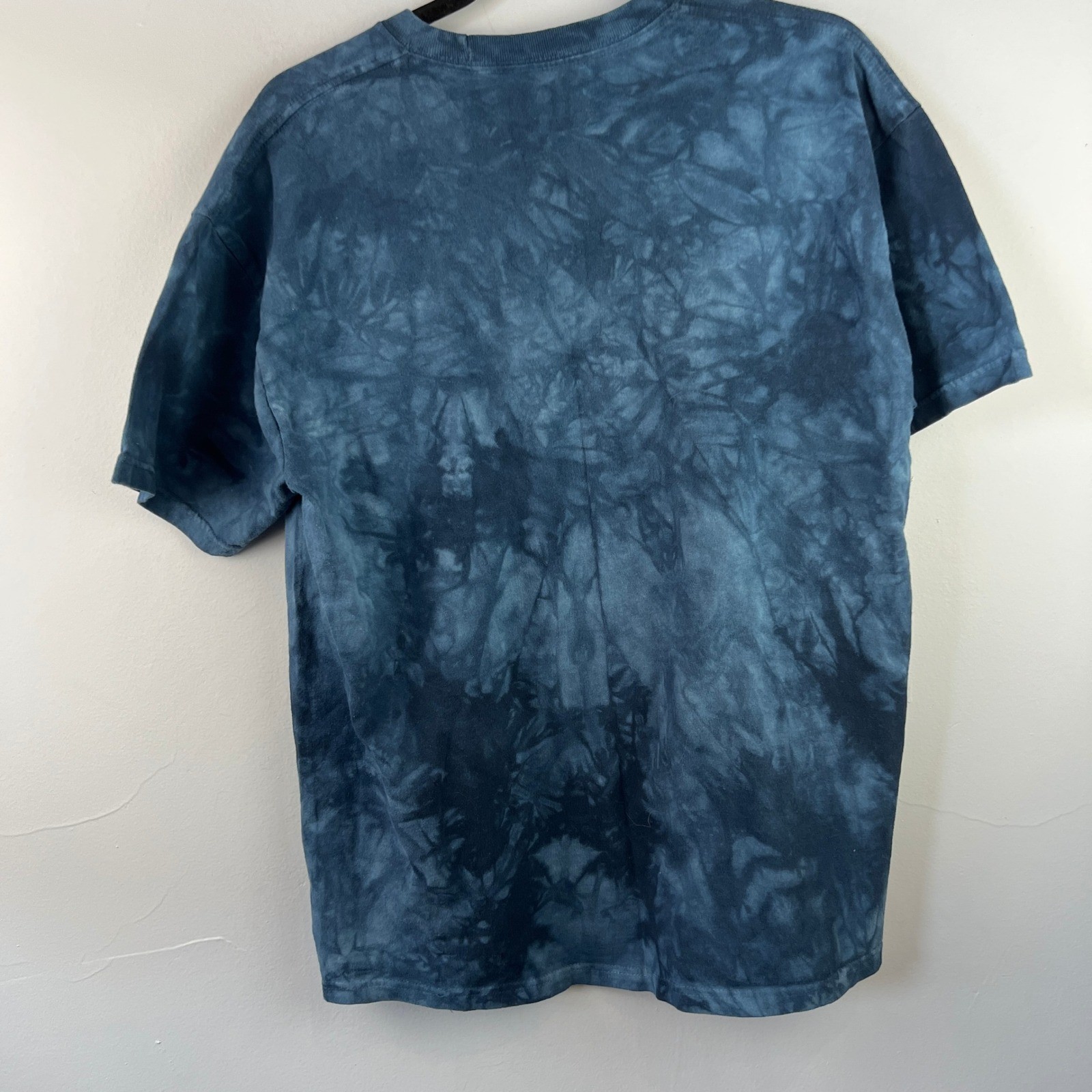 The Mountain Horus Soldier Blue Tye Dye Cotton T-Shirt SZ L Egyptian Pharaoh