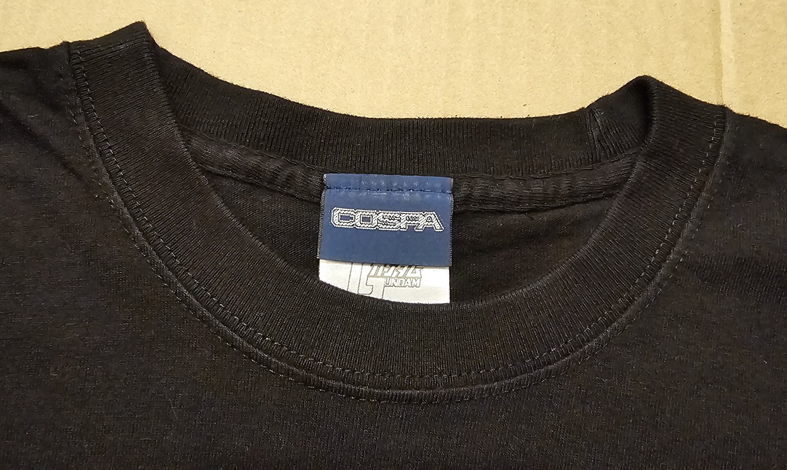 Cospa GUNDAM Federation White Guy T-shirt BLACK Size Large