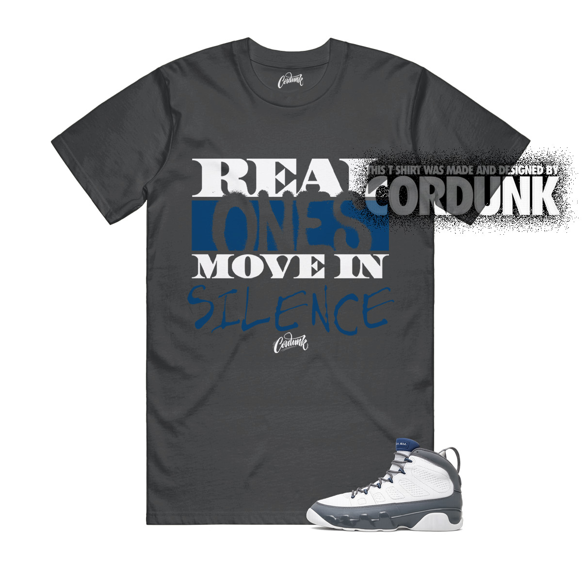 9 Flint Grey French Blue White 2026 13 Sneaker T Shirt to Match R1