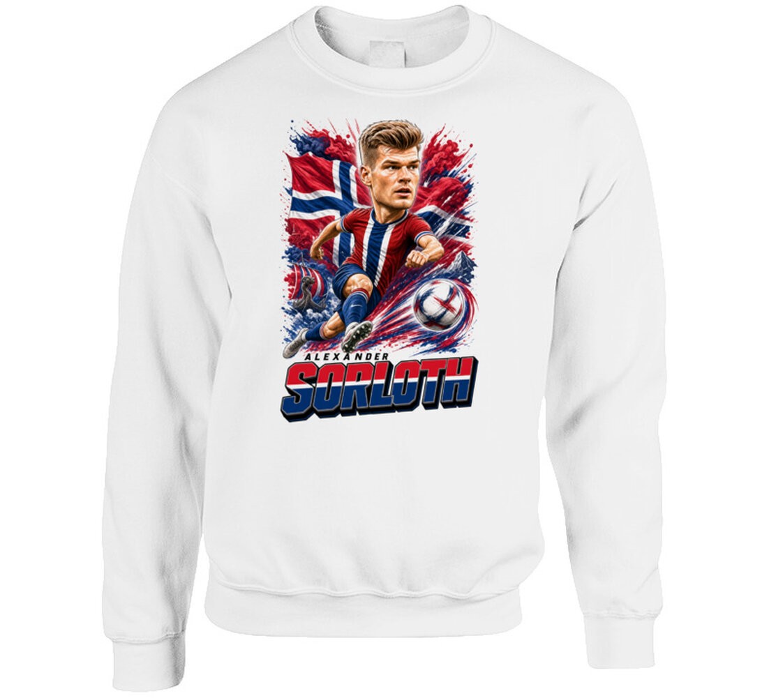 Alexander Sorloth Norway Soccer Caricature 2026 World Cup T Shirt