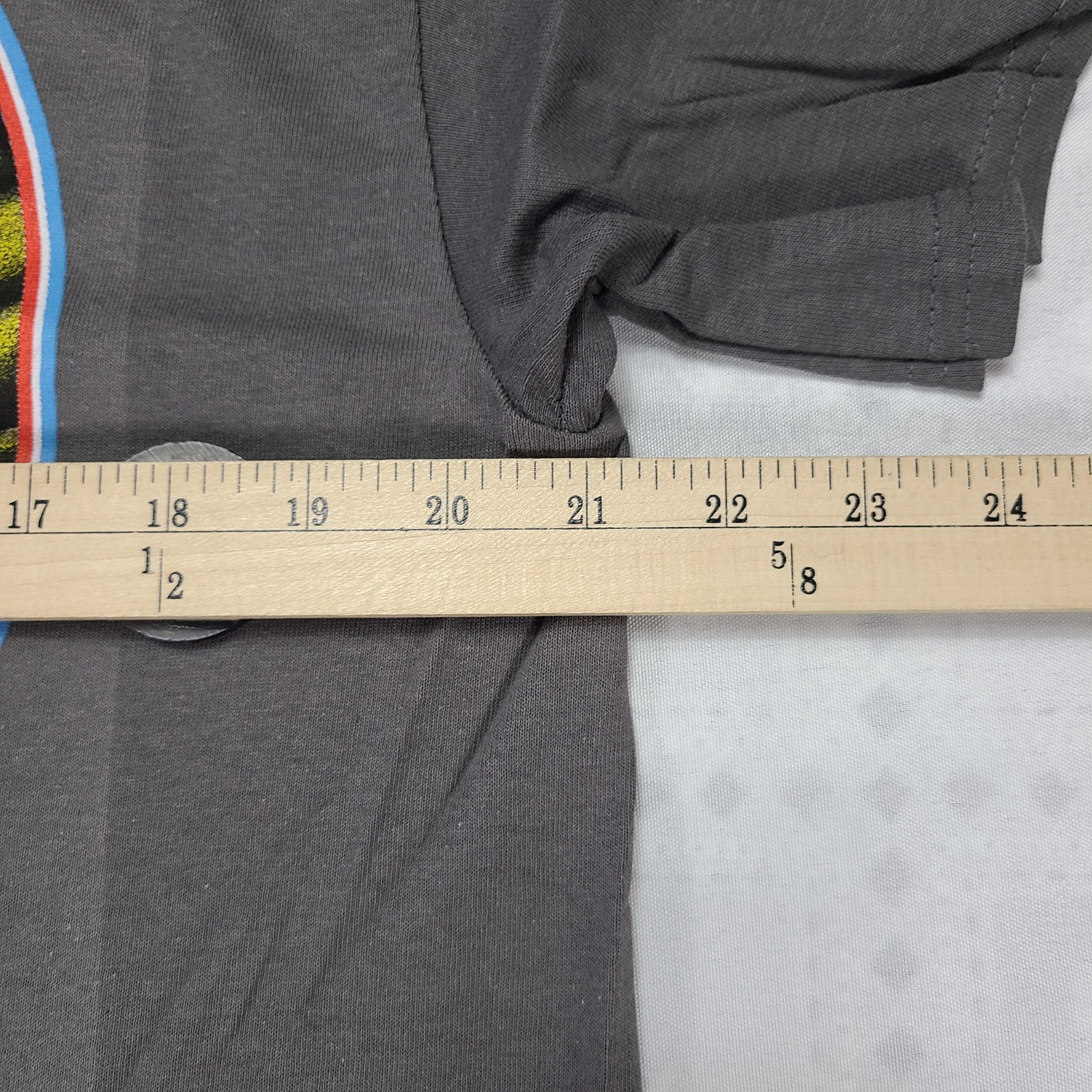 Iron Maiden Beast on the Run Tour Large 2 Sided New Official Number Of Gray #T25