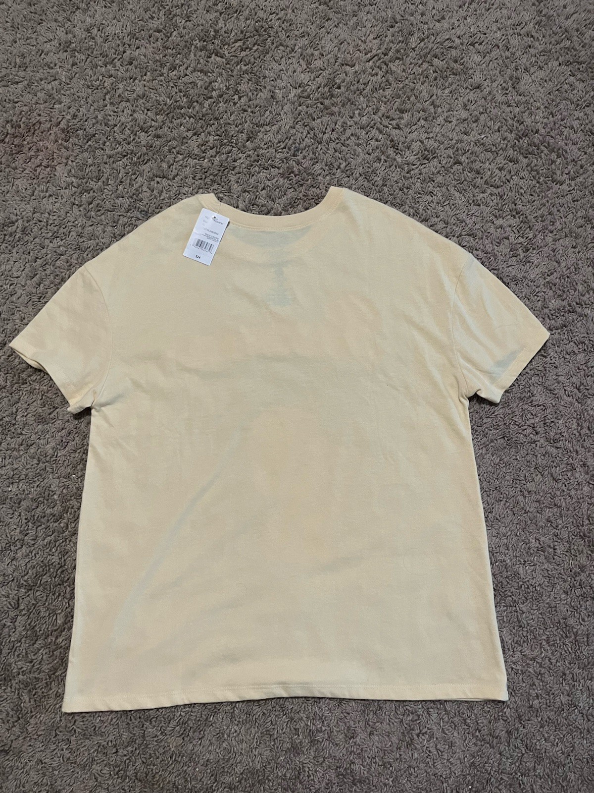 NWT Sanrio Pochacco Cute Yellow Short Sleeve Shirt Pochacco W/ Ice Cream Size XL