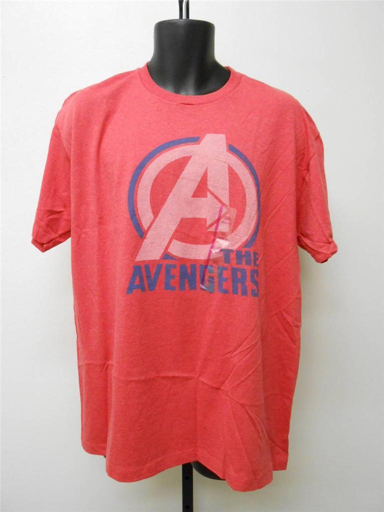 NEW Marvel Avengers Adult Mens Size 2XL 2XLarge Red Soft Shirt