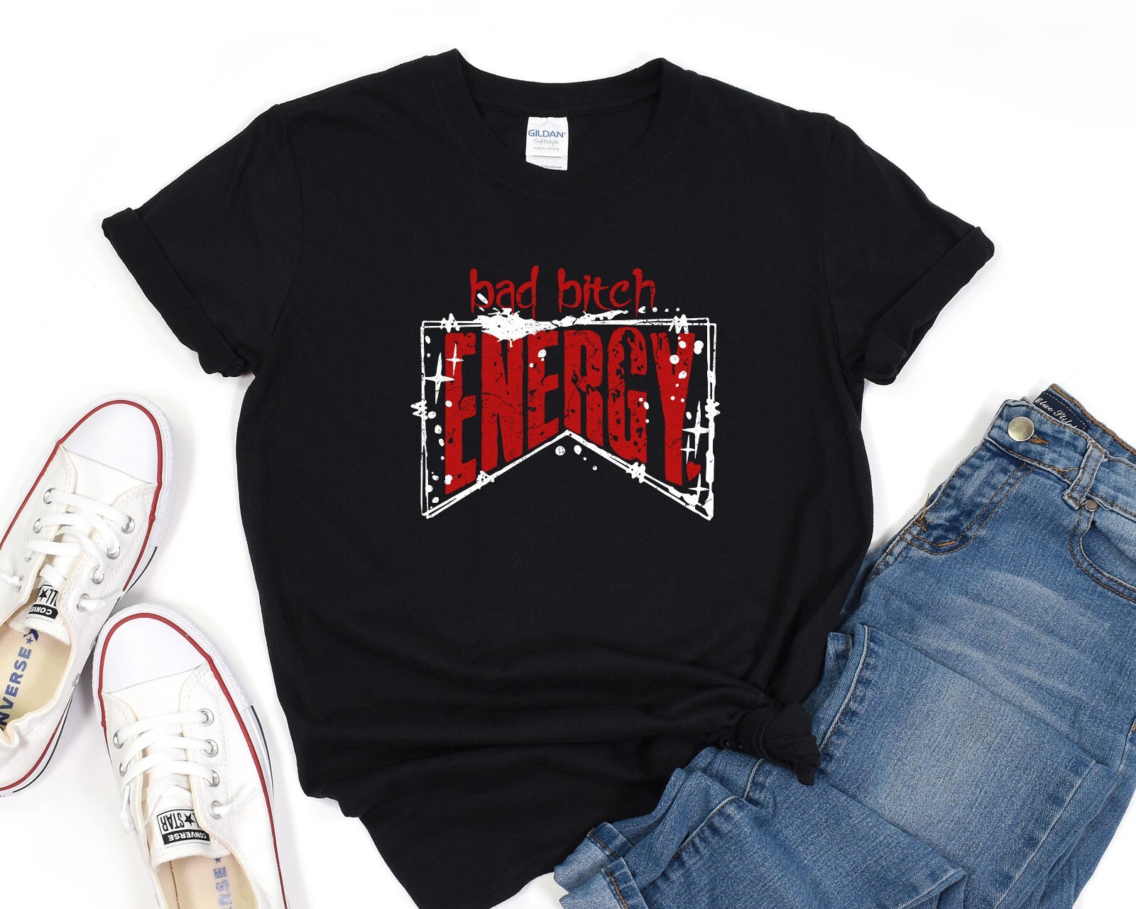 Bad B Energy Shirt Positive Vibes T-Shirt Gift For Friend Oversized Tee
