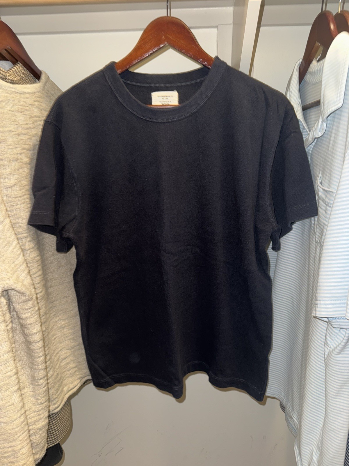 Buck Mason Field Spec Heavy Tee T-Shirt Navy Blue Men’s Large