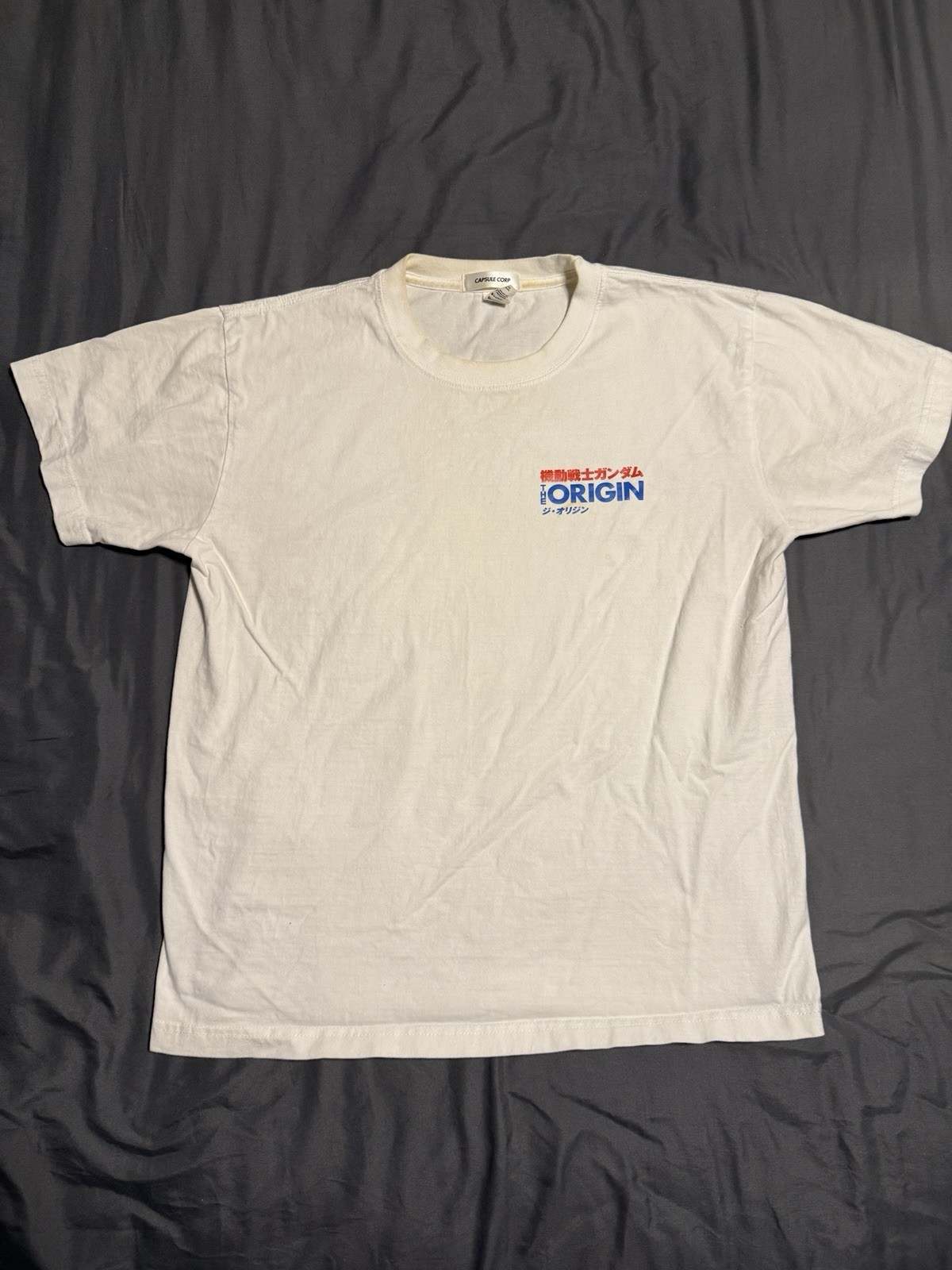 Gundam The Origin White Cotton Tee T Shirt Capsule Corp Anime Manga Shirt