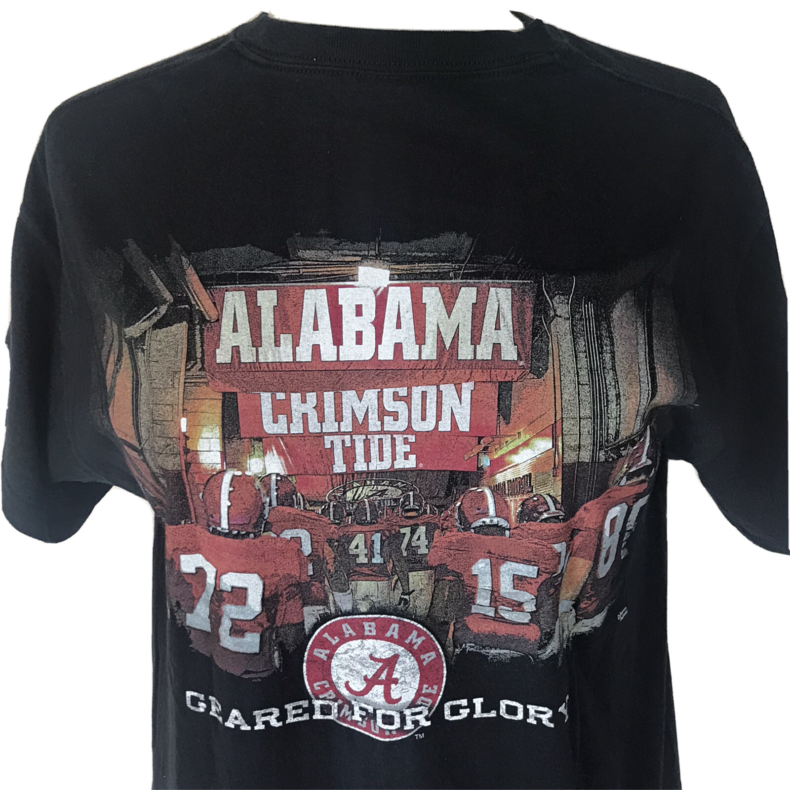 Alabama Football Geared For Glory Crimson Tide Tshirt Size M