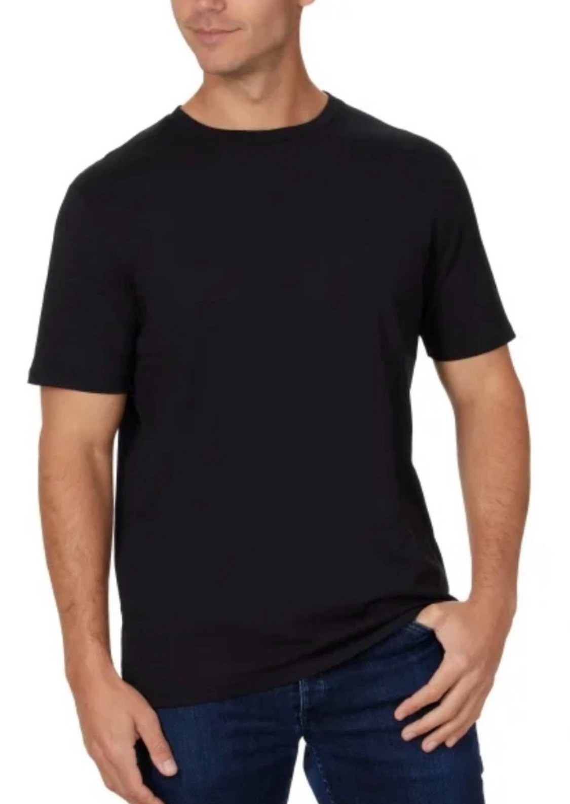 Calvin Klein Men’s Dress Tee in Beige, Black or White Pick Your Size S-3XL NWT