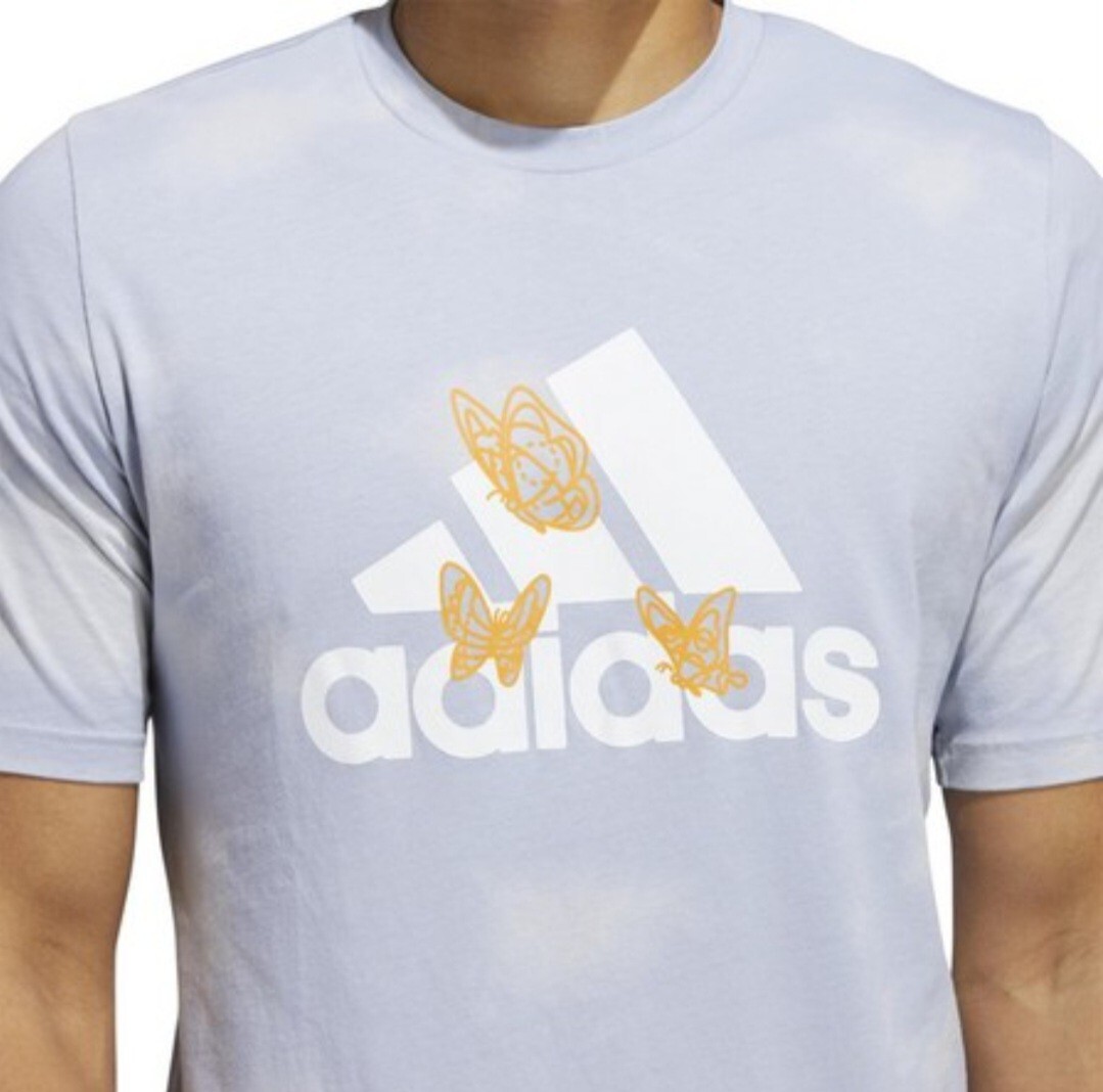 NEW Adidas Halo Silver Butterfly T-Shirt Men&rsquo;s Size XL