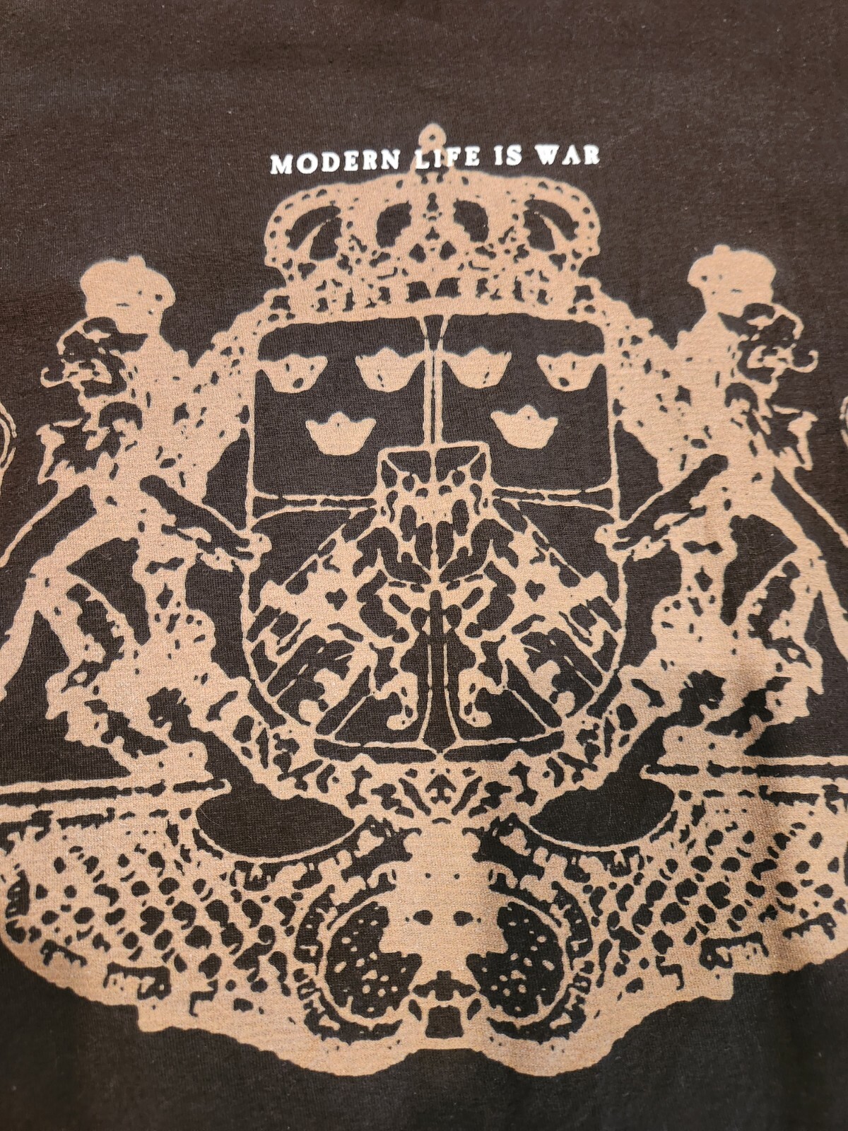 Modern Life Is War Shirt Size L Preowned Deathwish Equal Vision Tultex Hardcore