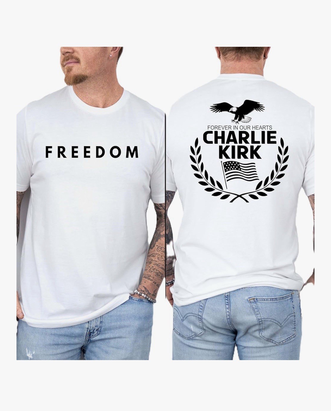 Charlie Kirk Freedom Shirt Large