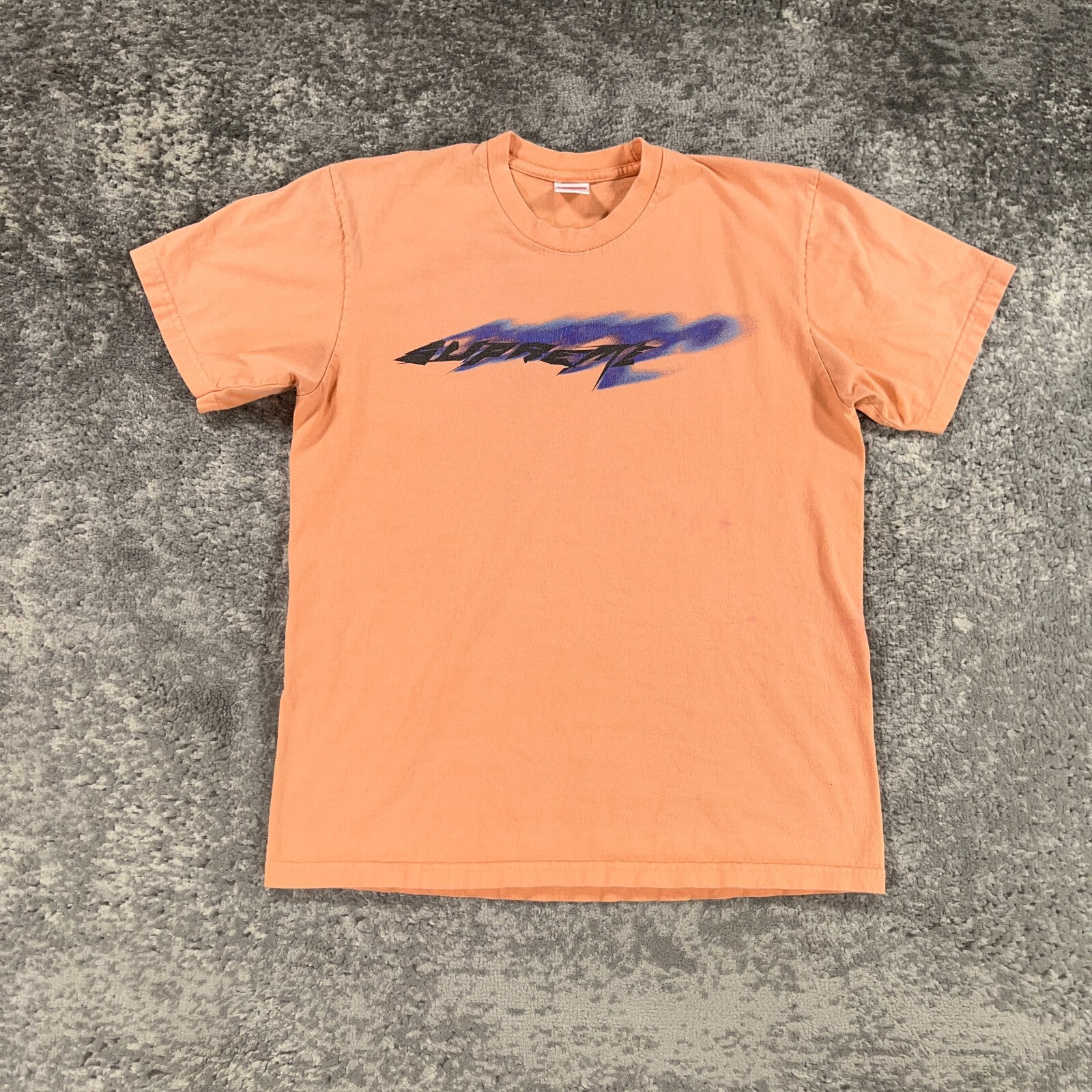 Supreme Shirt Mens Medium Peach Orange Crew Neck Wind Tee SS21 Skater Streetwear