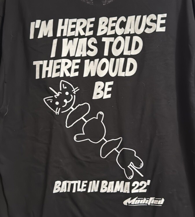 EggRollin Hut Battle In Bama 2022 21” P2P 29” Length EUC Mens Large
