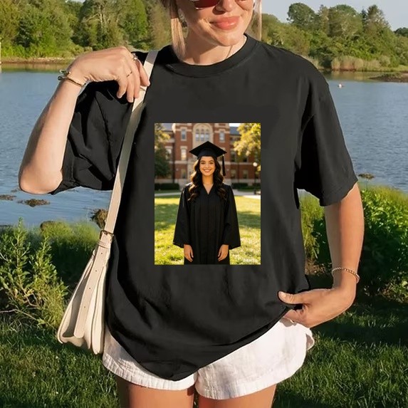 Custom Best Friend Graduation T-Shirt,Personalized Name Nickname, Logo Design