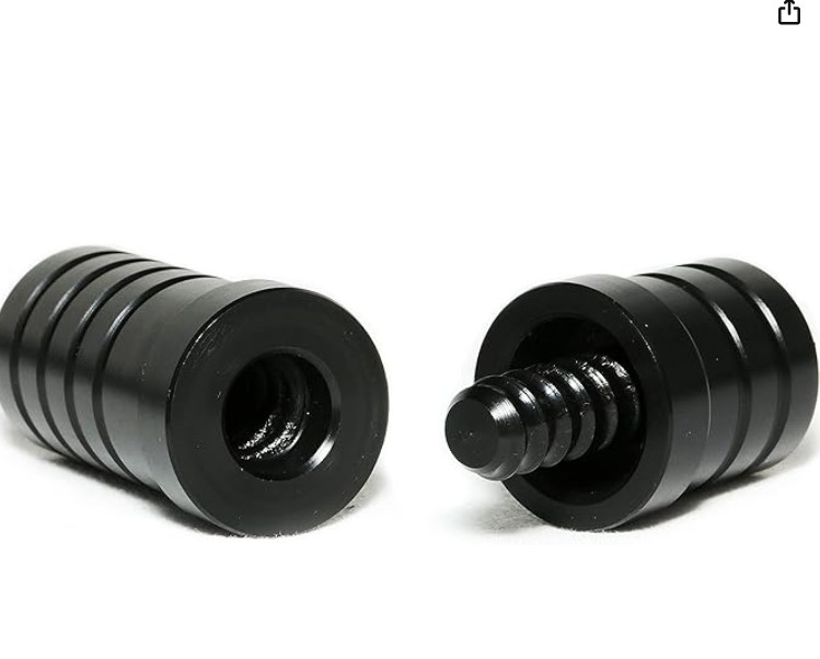 Y2Play Threaded Plastic Radial Joint Protectors – Black