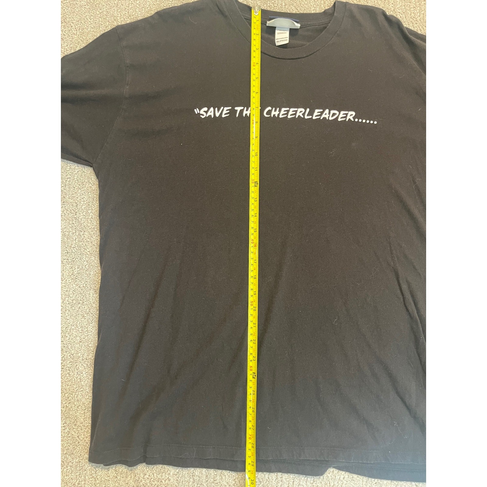 Vtg NBC Heroes TV Show Save the Cheerleader Save the World T-Shirt Black 2XL xxl