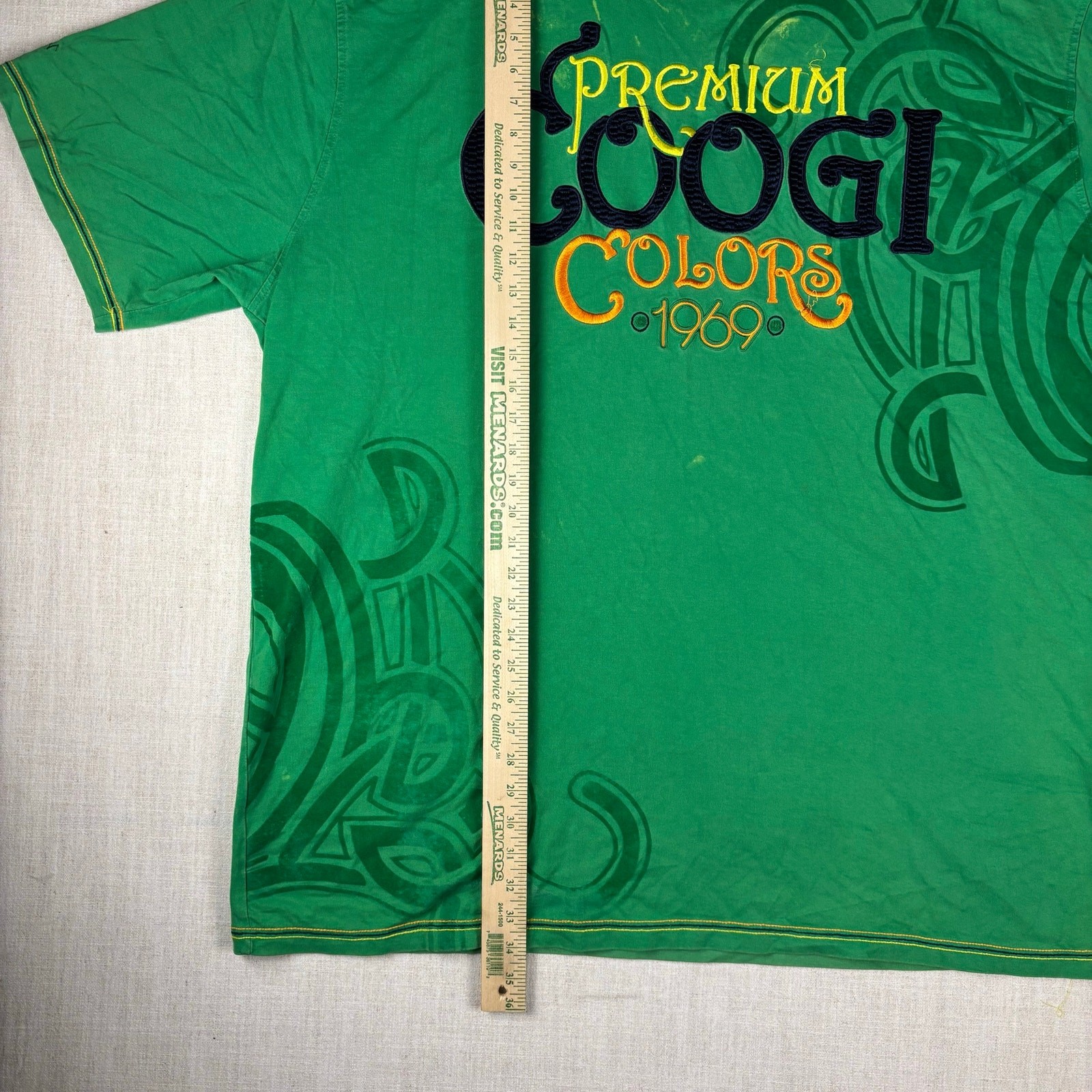 Coogi Premium Colors 4XL Embroidered Y2K T Shirt