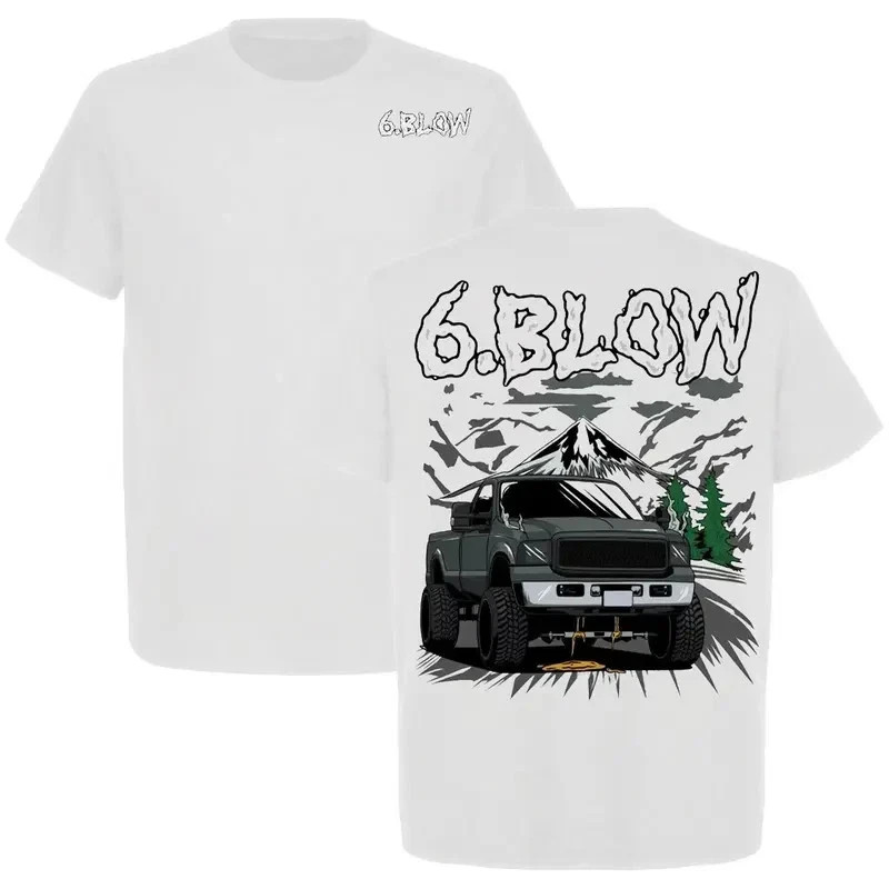 6.Blow 6.0L Powerstroke T-Shirt For Truck & Car Enthusiast, Unisex Casual Crewne