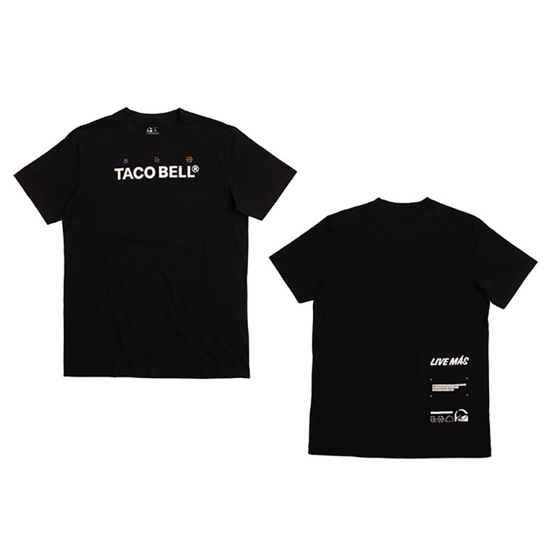TACO BELL 🌮🔔 Employee Unisex Short Sleeve Screen Print LIVE MAS NiB Uniform