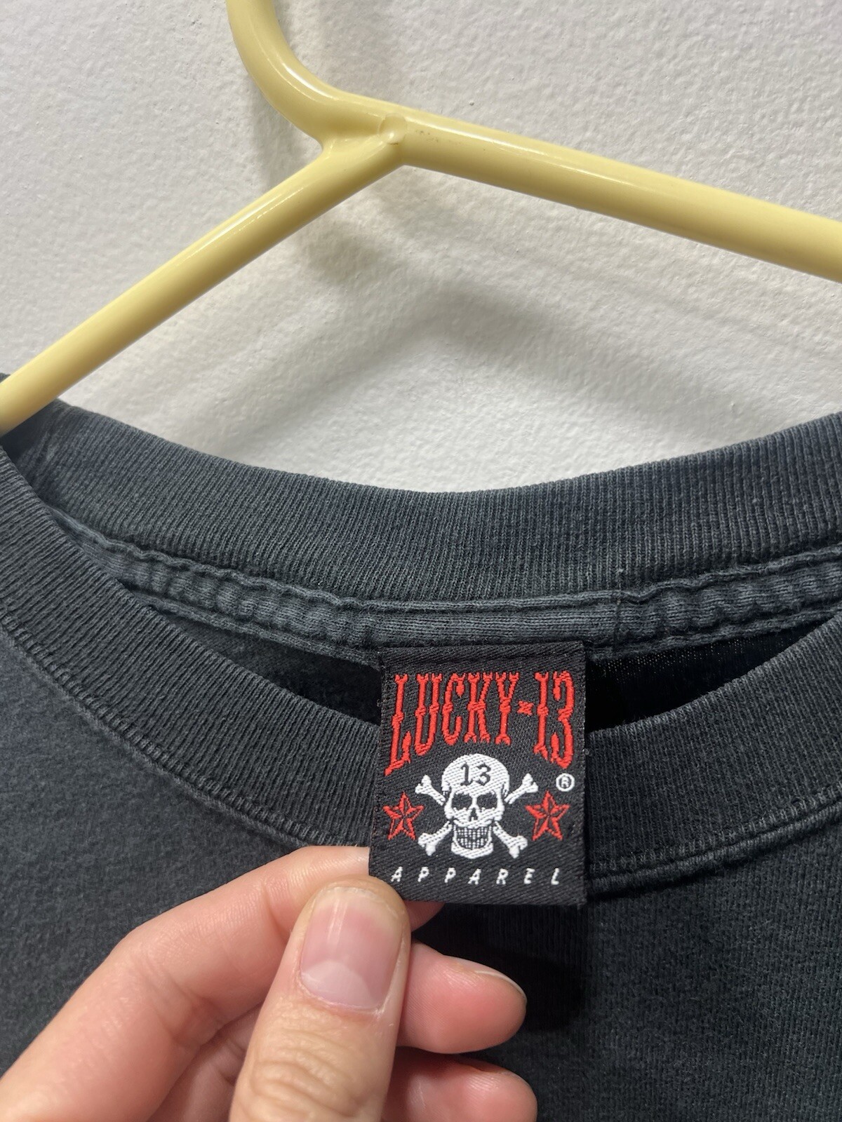 lucky 13 vintage Tshirt Faded black ( See Measurements) Fader