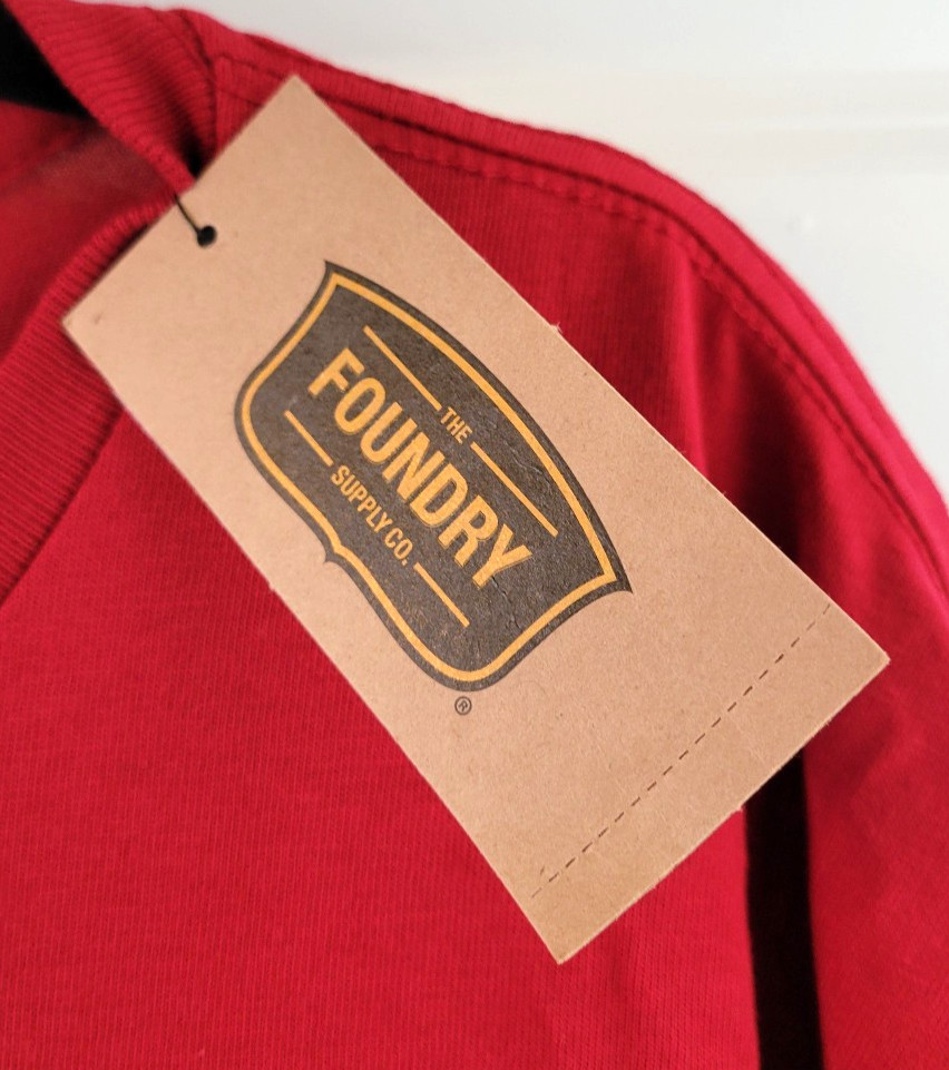 3 Foundry Crew Neck T-Shirt Men&rsquo;s 2XL Short Sleeve Red Blue and Gray NWT