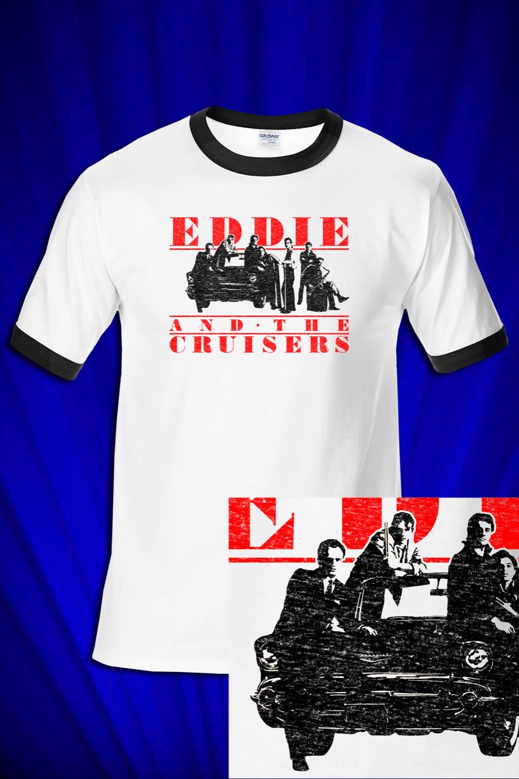 Eddie and the Cruisers Vintage Tee T-SHIRT FREE SHIP USA Rock n Roll
