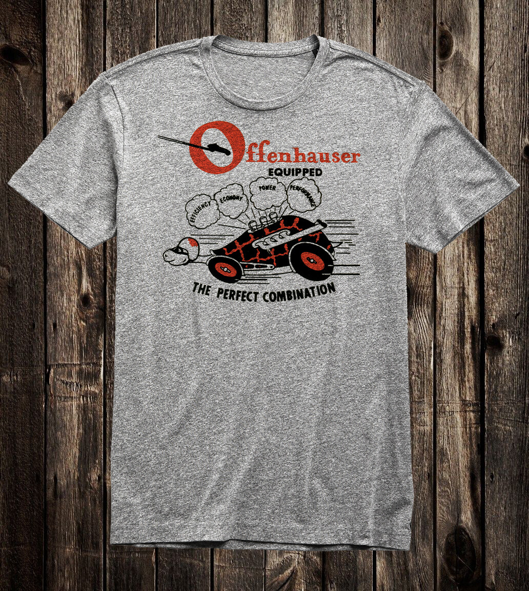Retro Hot Rod Tee T Shirt Drag Race Racing Speed Shop Offenhauser Offy Turtle