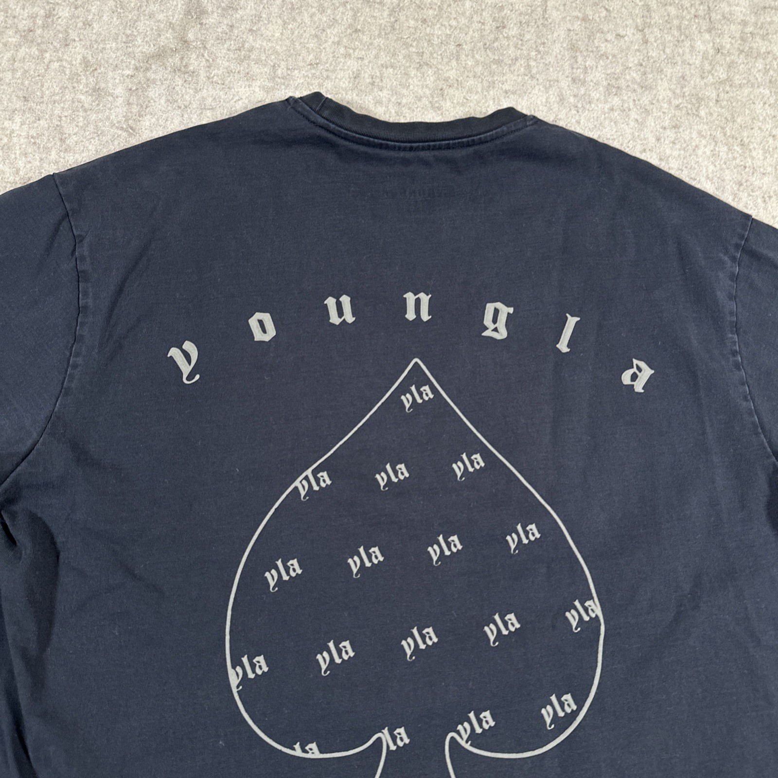 YoungLA T-Shirt Black Men&rsquo;s Small? Short Sleeve Ace Of Spades Gym Workout