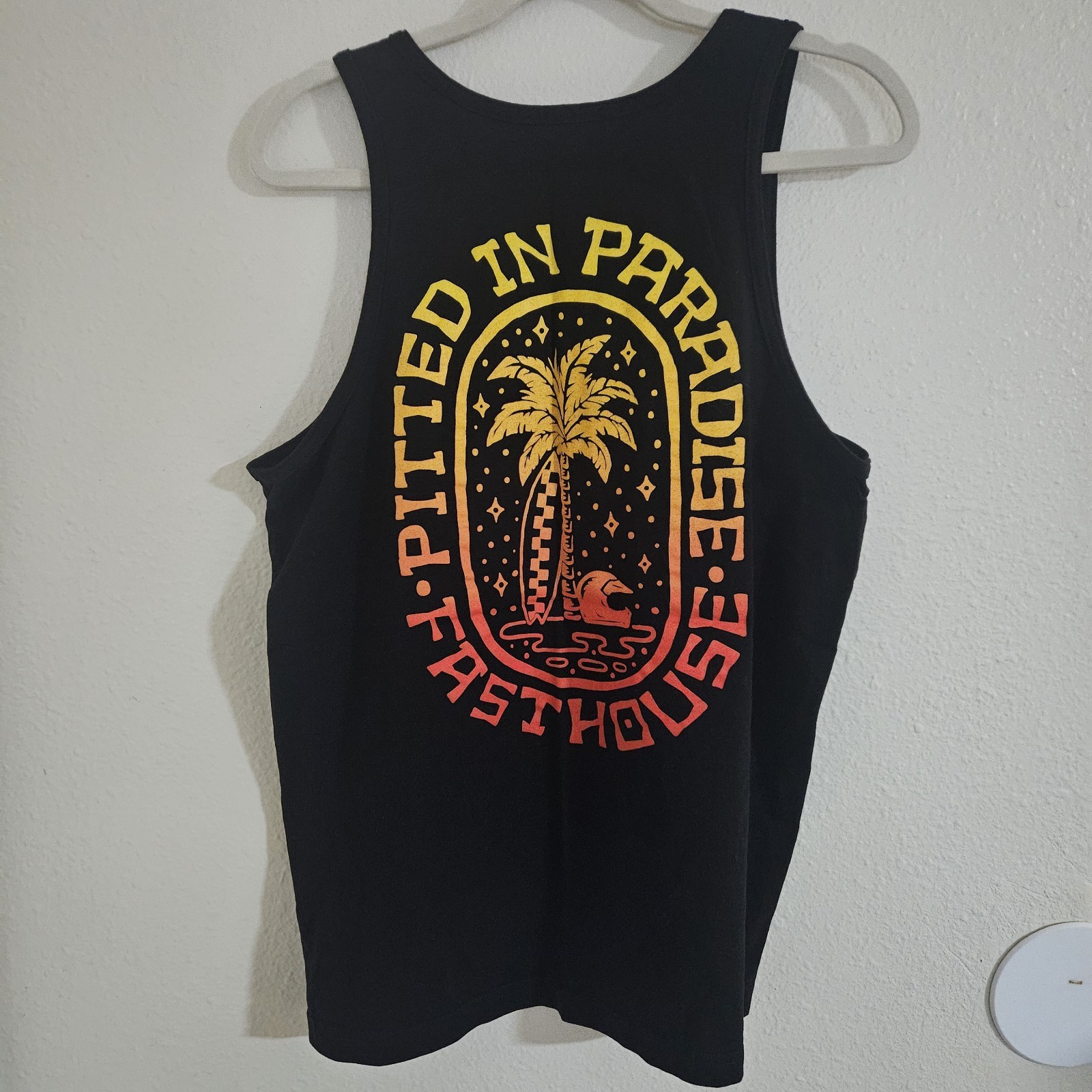 Fasthouse « Pitted in Paradise » Graphic Tank Top – Men’s Size Medium