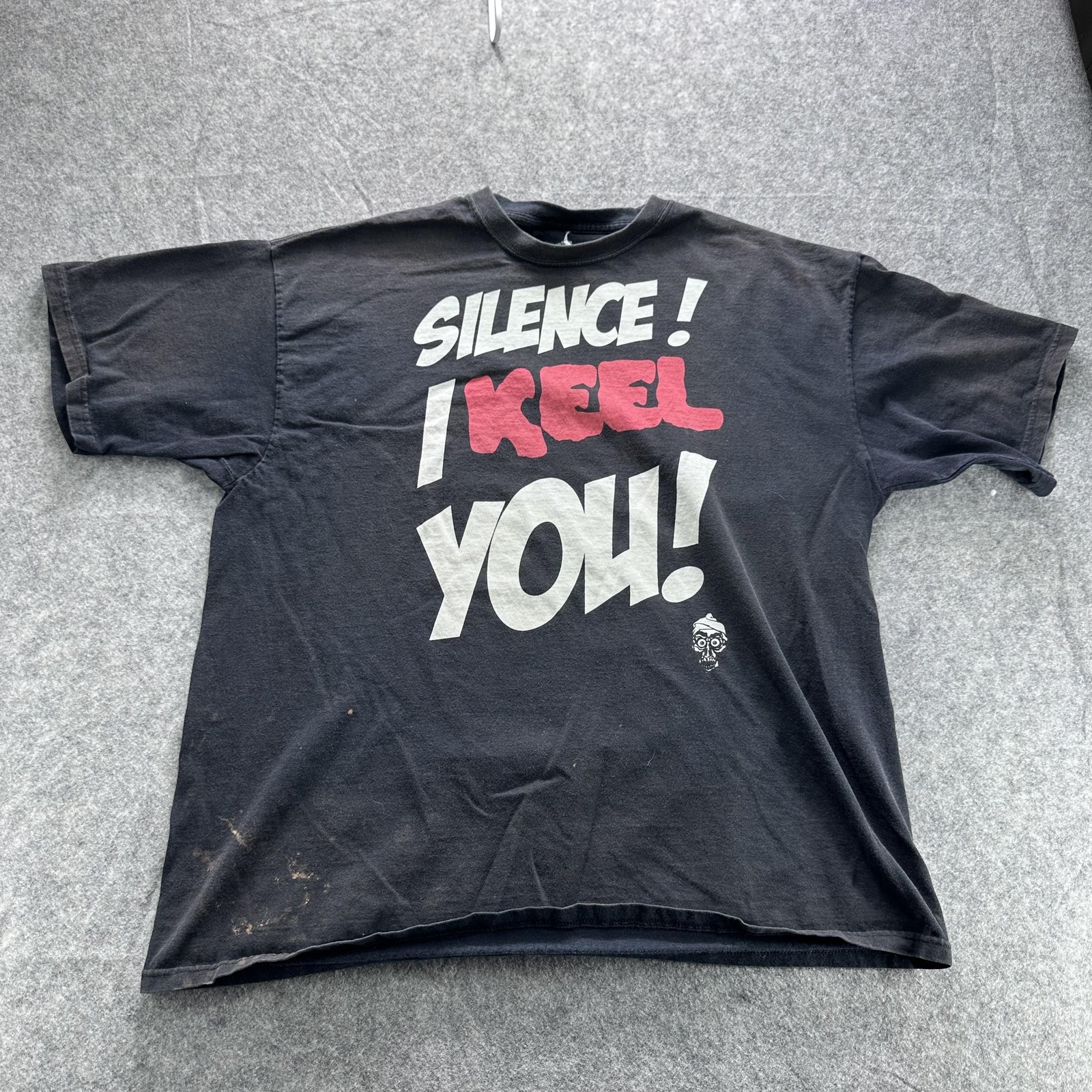 Jeff Dunham Silence I Keel You Shirt Mens 2XL Black Achmed Funny Graphic Tee