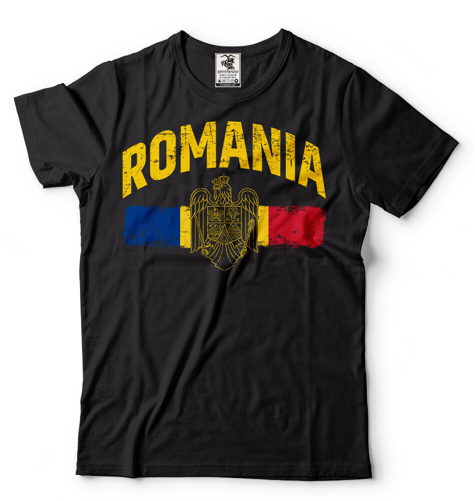 Romania T-shirt Romanian heritage independence day National day Flag Coat Tee