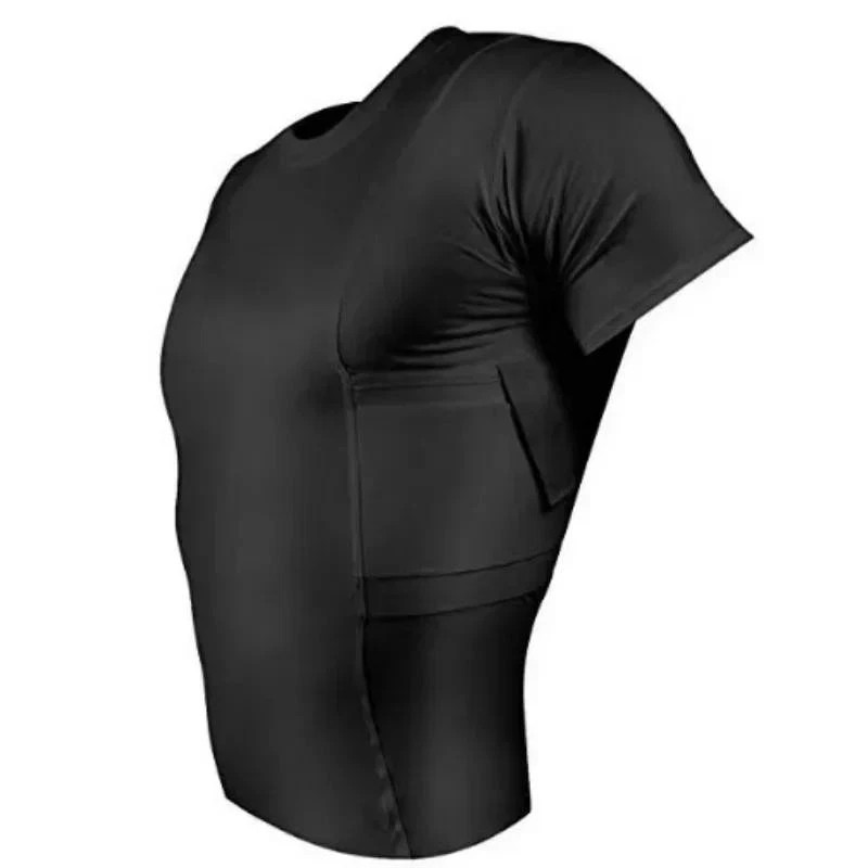 Concealment Clothes Men’S Crew Neck Undercover- Concealed Holster Carry Tops