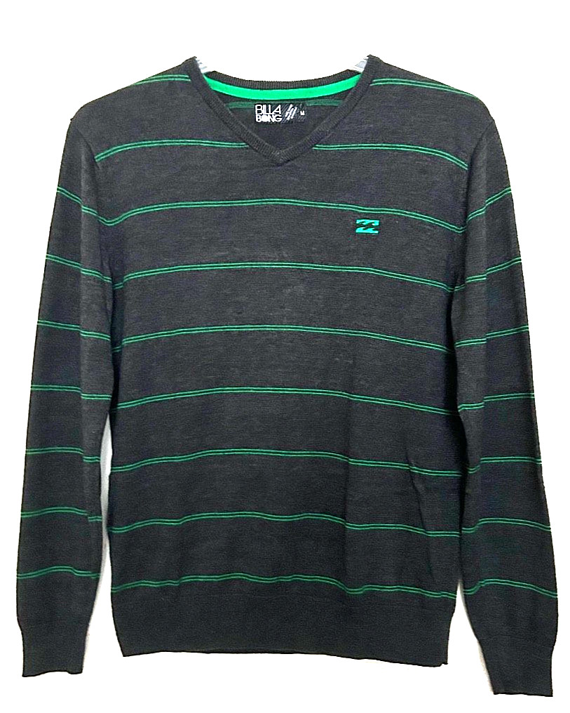 VTG BILLABONG SURF/SKATE Stripe Shirt – OLD LOGO – COTTON BLEND WASHABLE Men&rsquo;s M