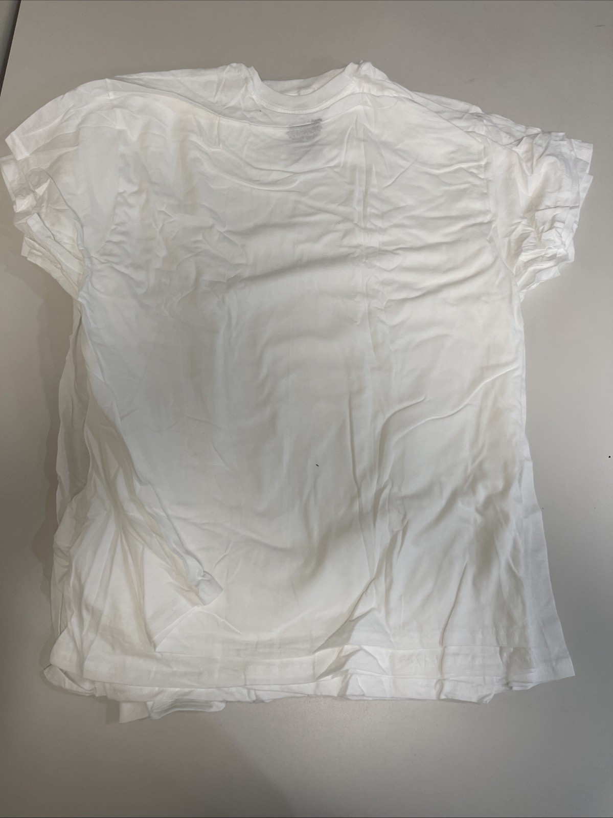 Hanes Essentials Men&rsquo;s White Cotton T-Shirt, Value 6-Pack L