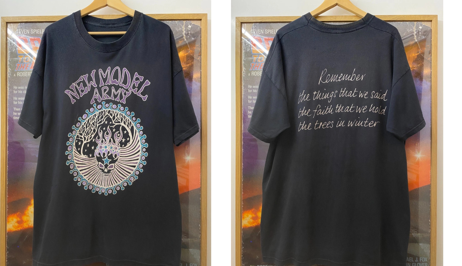 NEW MODEL ARMY Band Trees In Winter Lyrics Cotton Black S-5XL T Shirt EN962
