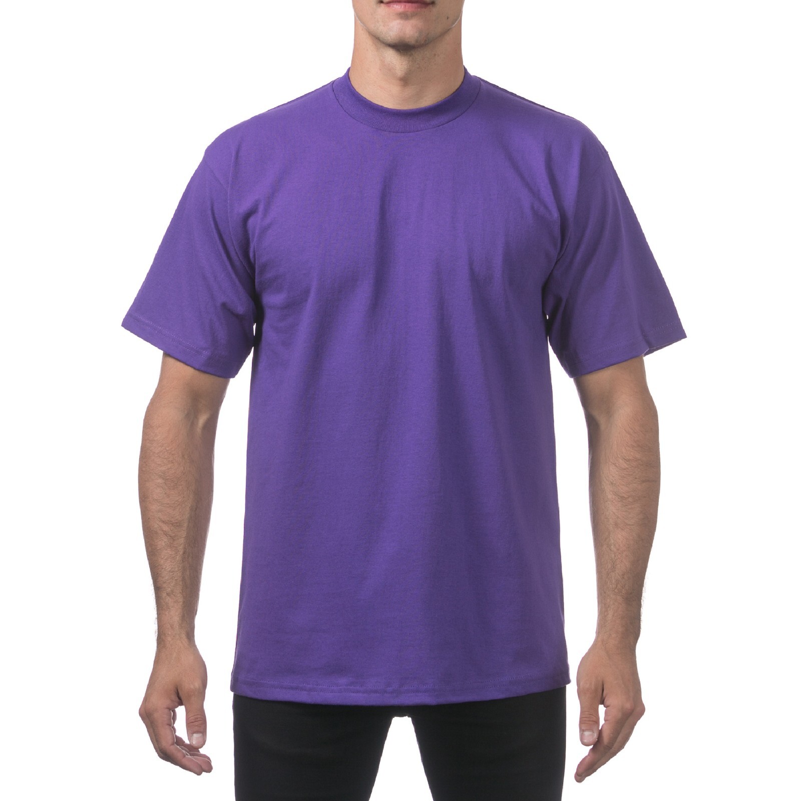 3 PACK PROCLUB MENS HEAVYWEIGHT SHORT SLEEVE T SHIRTS PRO CLUB CASUAL COTTON TEE