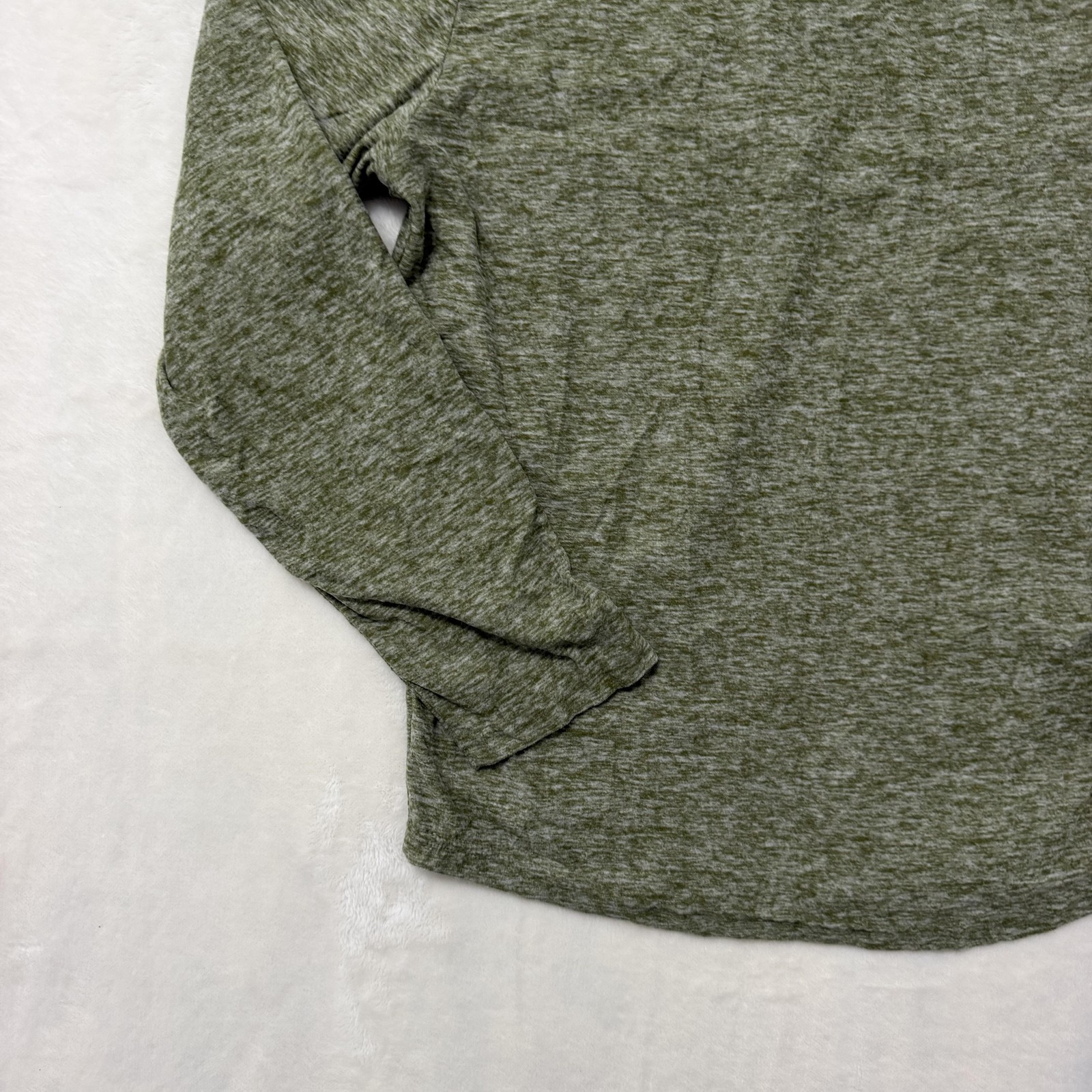 Tallwoods Henley Shirt Mens Large Green Long Sleeve Pocket Lightweight Tee