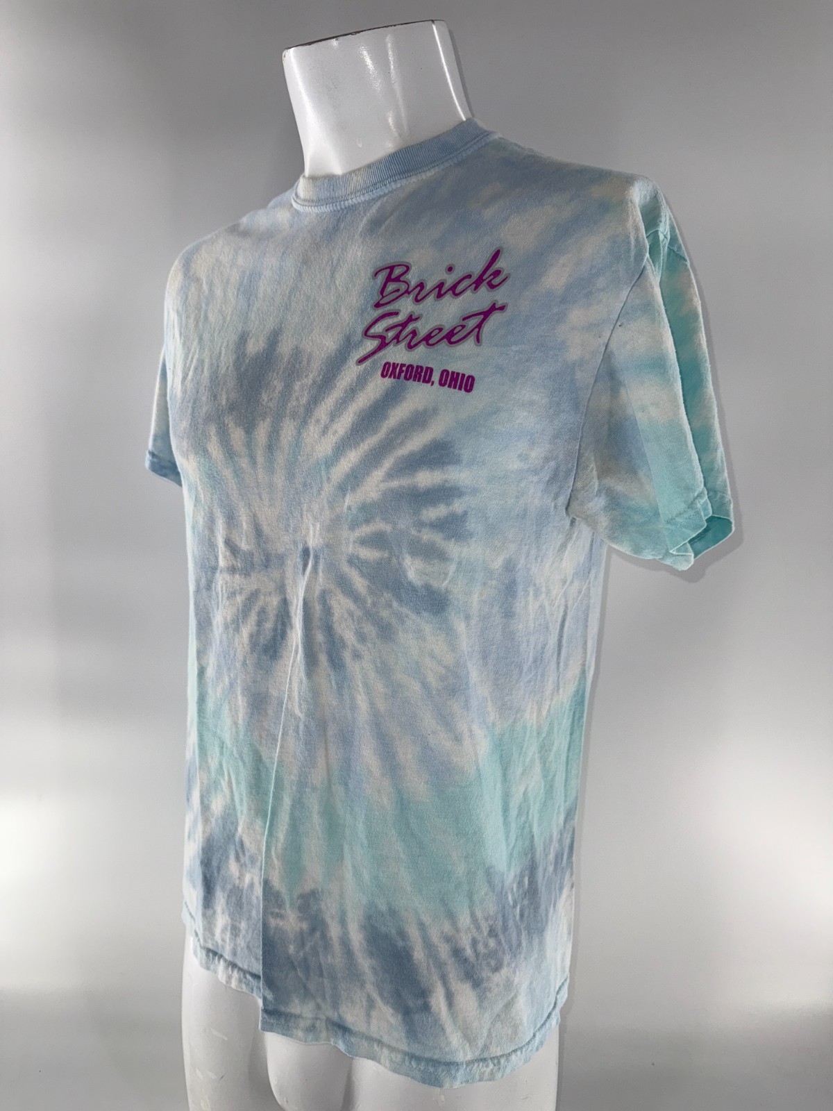 Brick Street Colortone T-Shirt Men’s M Blue Tie-Dye 100% Cotton YGI I5-39