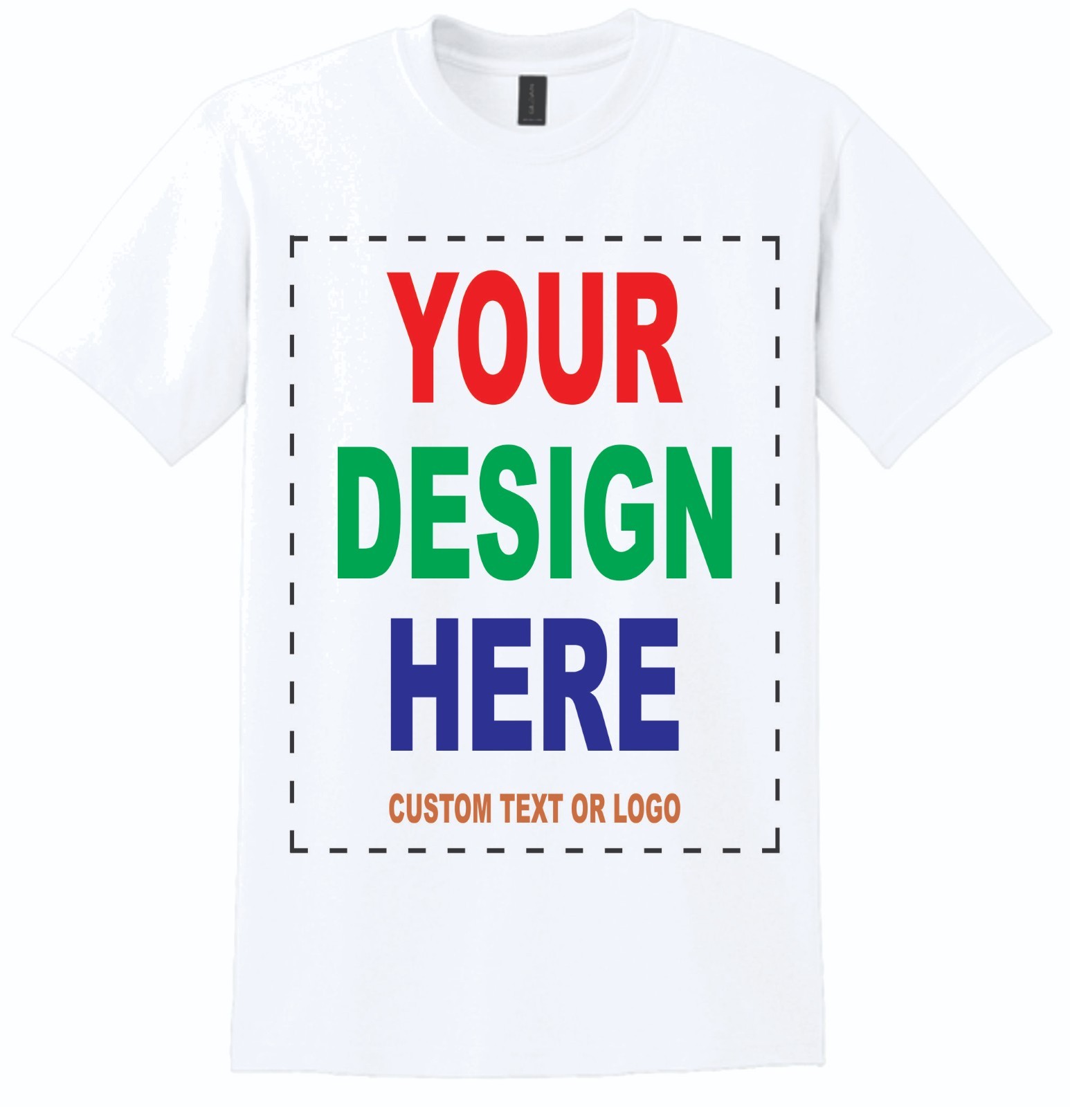 custom personalized print t-shirts White Gildan DryBlend® 50 Cotton/50