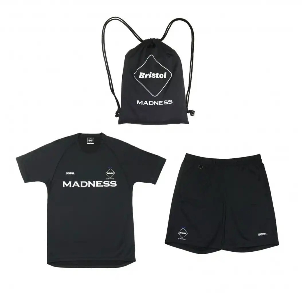 *SALE* MADNESS x F.C.R.B SOPH TRAINING SET TOP SHORTS TEE BAG SUPREME NAVY S